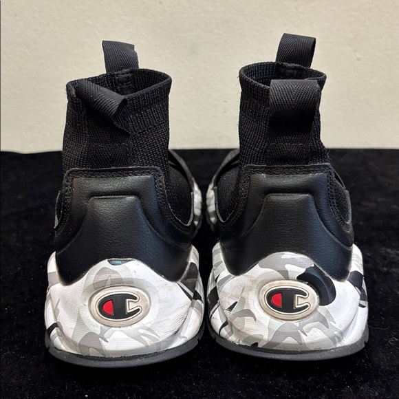 Champion Black and White Camouflage Sneakers - Picture 4 of 6